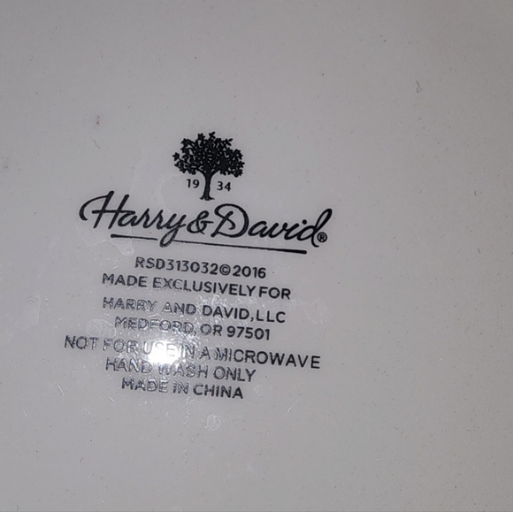 Harry & David Christmas Stoneware Canister 7"‎ Tall Cookie Jar With Lid EUC - Picture 7 of 8